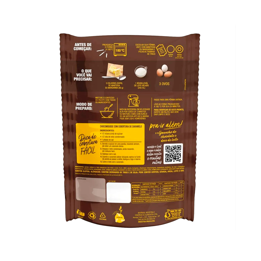 PREMEZCLA PARA TORTA CHOCOMOUSSE FLEISCHMANN - 400g