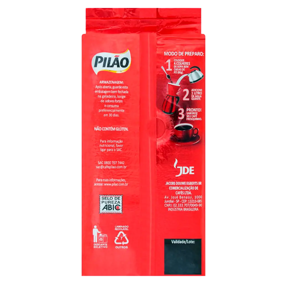 CAFÉ PILÃO TRADICIONAL - 500g