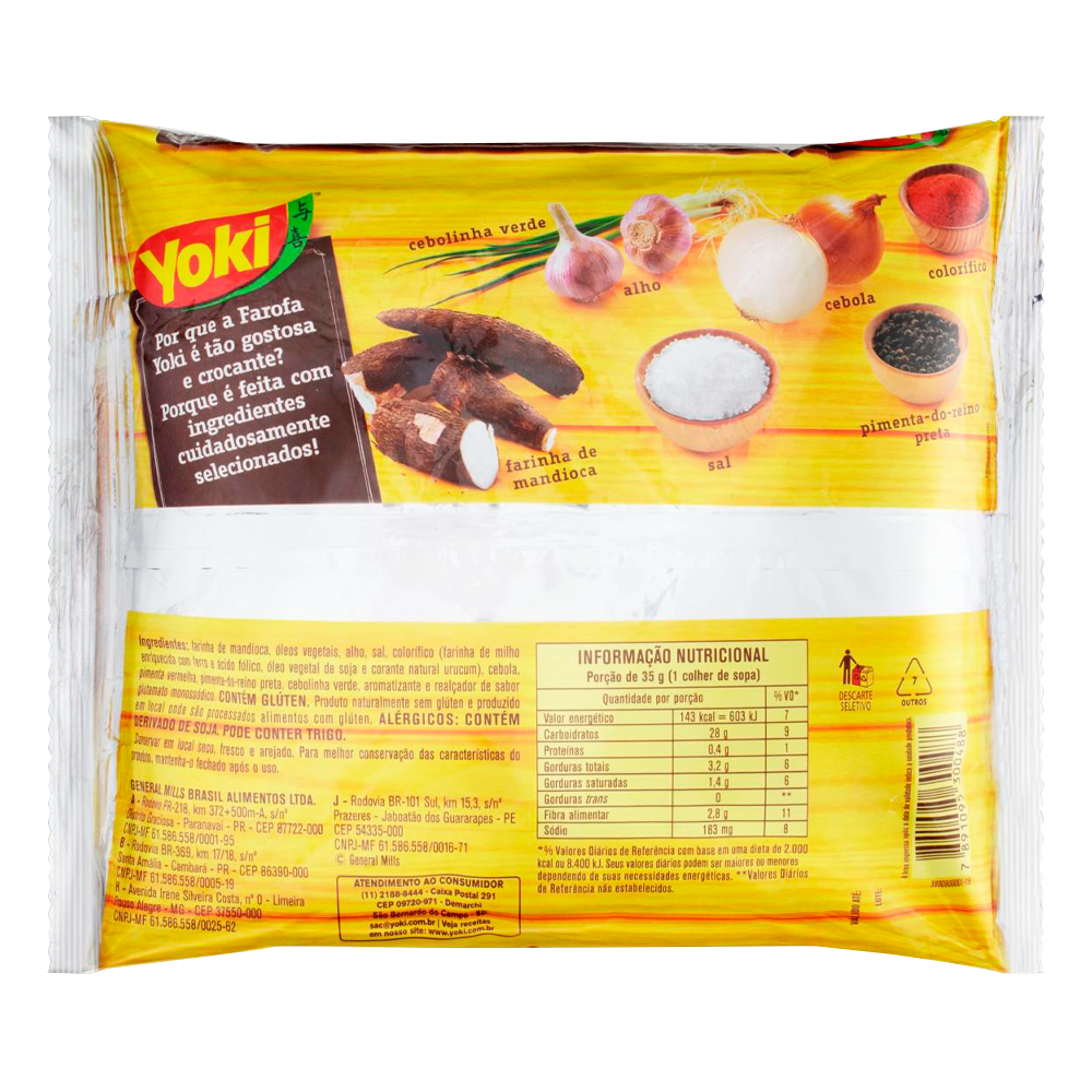 FAROFA TRADICIONAL YOKI - 400g