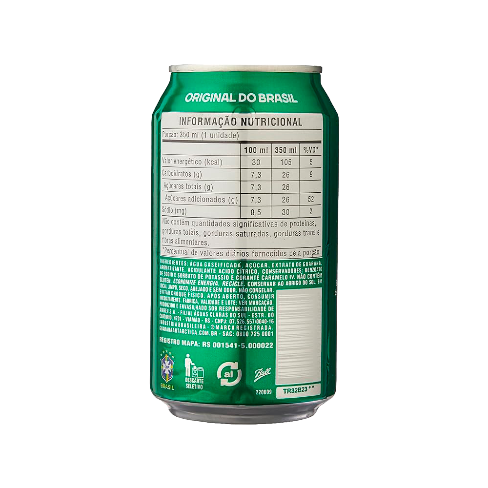 GASEOSA GUARANÁ ANTARCTICA LATA - 350ML
