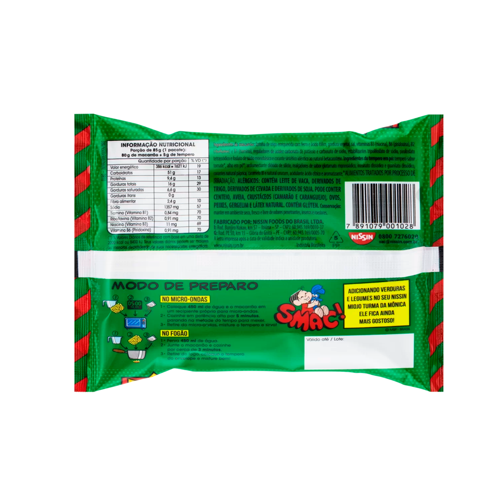 NISSIN FIDEO INSTANTÁNEO TOMATE - 80g