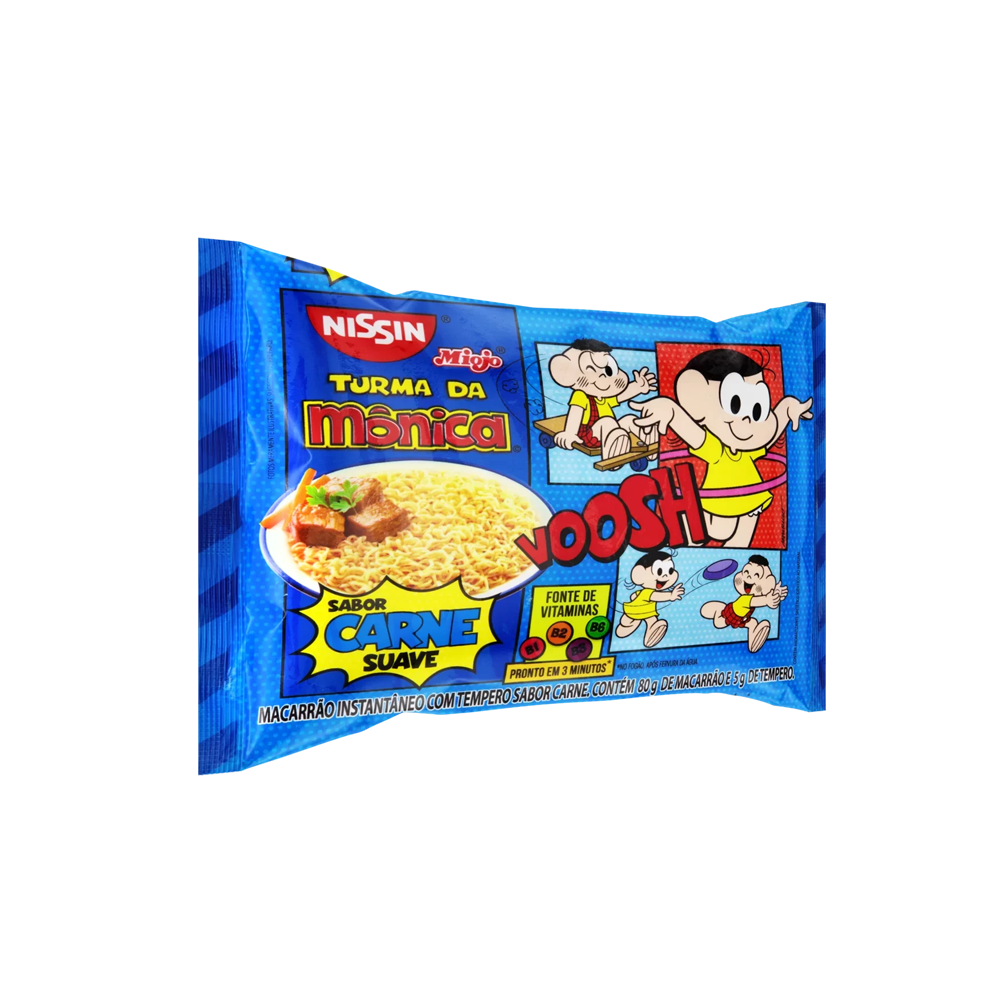 NISSIN FIDEO INSTANTÁNEO CARNE SUAVE - 80g