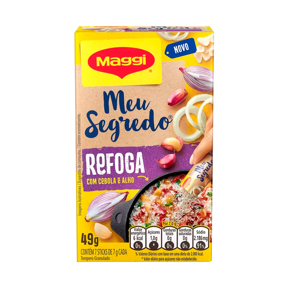 CONDIMIENTO MAGGI MEU SEGREDO AJO Y CEBOLLA - 49g