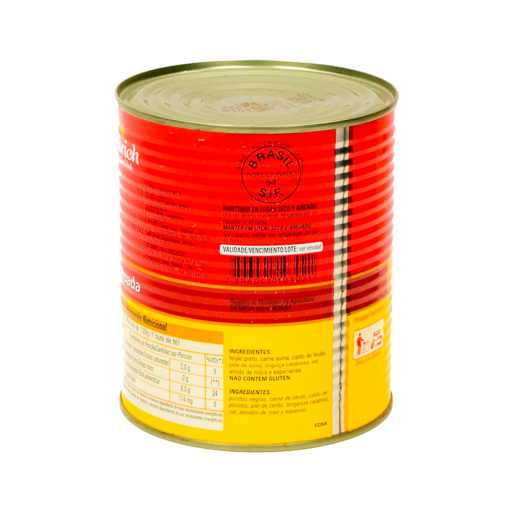 GUISADO DE POROTOS NEGROS ODERICH 420g