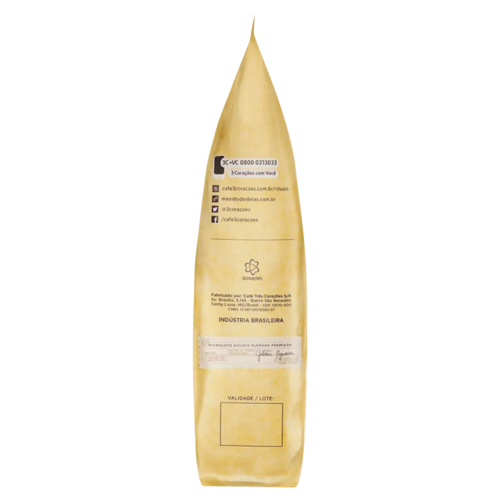 CAFÉ 3 CORAÇÕES MOLIDO RITUAIS FLORADA 250G - LADO.webp