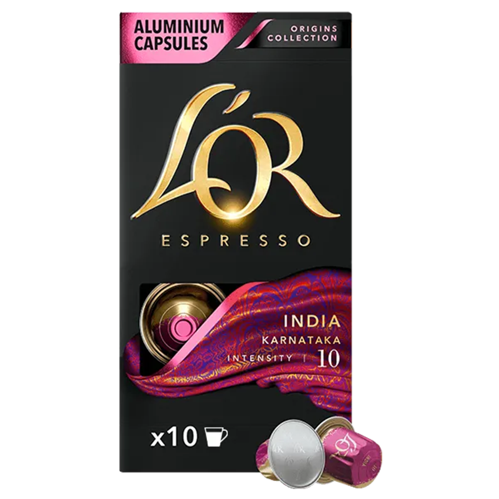 Cápsulas de Espresso INDIA Karnataka 10 LOR Espresso Origins