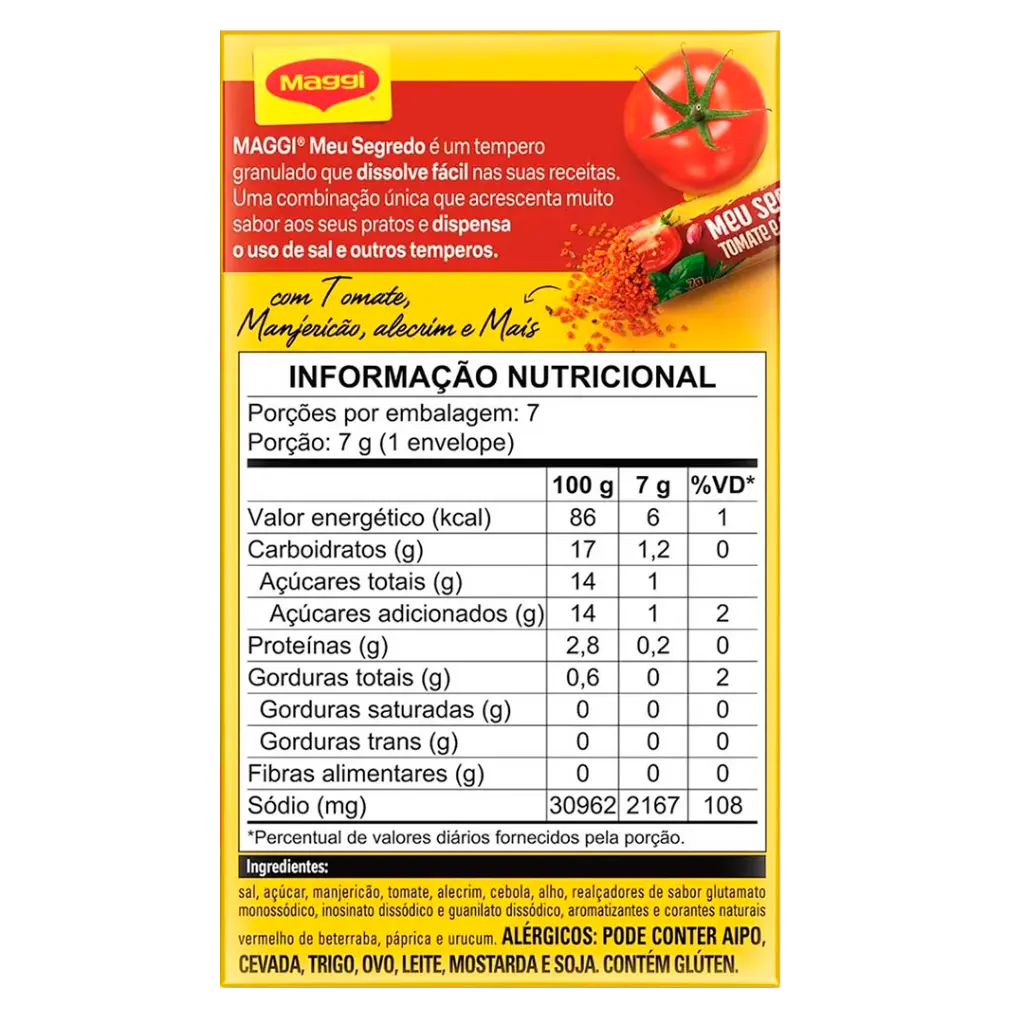 CONDIMENTO MAGGI MEU SEGREDO TOMATE Y HIERVAS - 49G - VERSO.webp