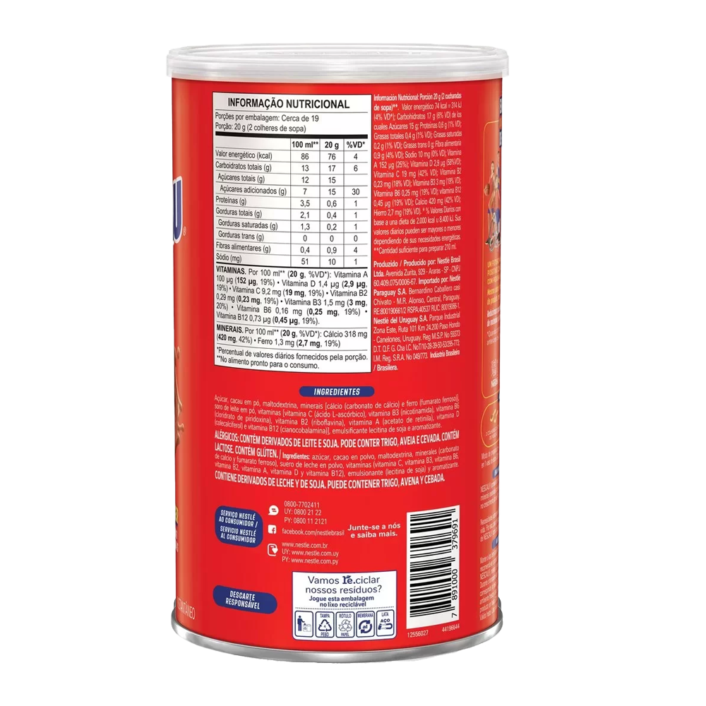 NESCAU - CHOCOLATADO EN POLVO - 370g