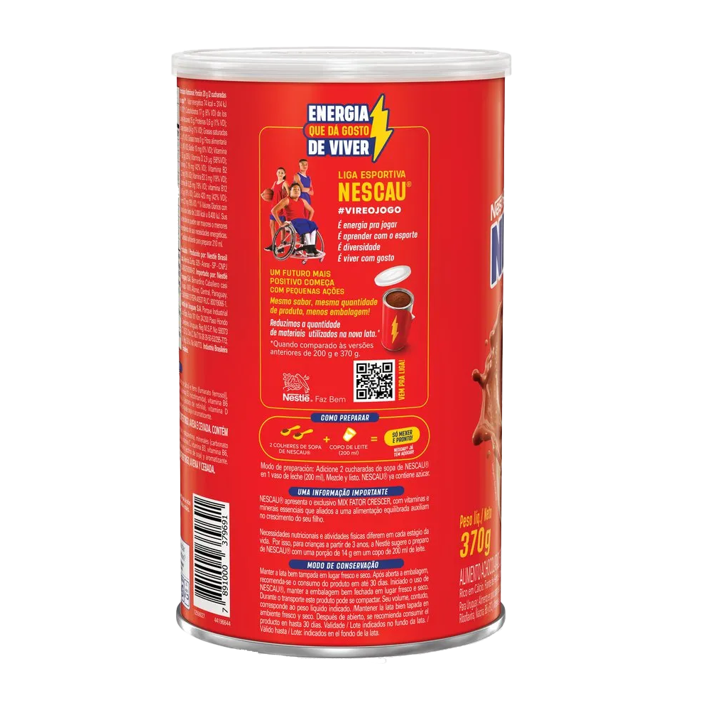 NESCAU - CHOCOLATADO EN POLVO - 370g
