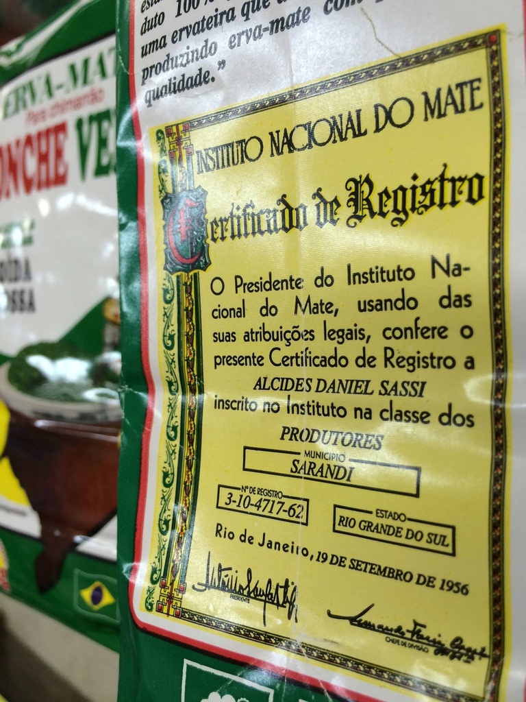 Yerba Mate Ponche Verde 1kg Importada De Brasil