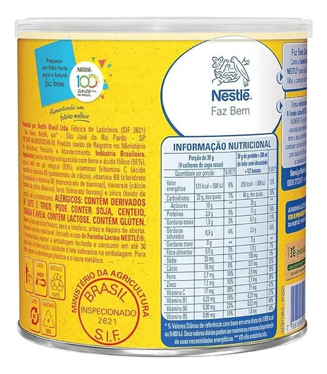 HARINA LACTEA NESTLE ORIGINAL LATA 360G