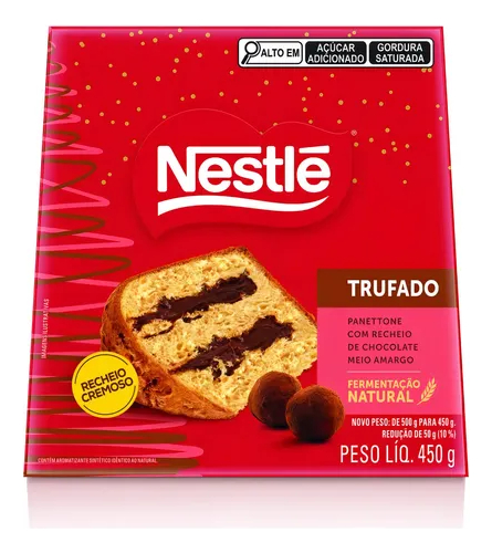 PAN DULCE PANETTONE NESTLE RELLENO DE TRUFA 450G