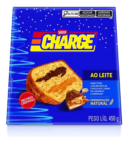 PAN DULCE PANETTONE SABOR CARAMELO Y MANÍ CHARGE 450G