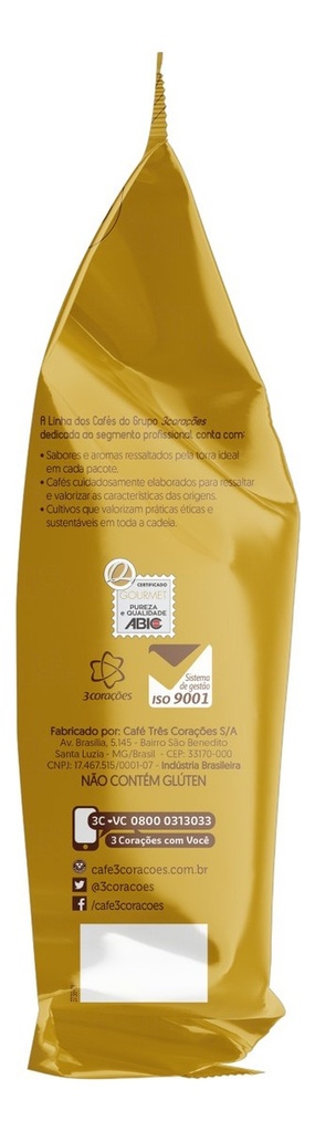 CAFE TOSTADO EN GRANO 3 CORAZONES ESPRESSO PROFESIONAL 1KG