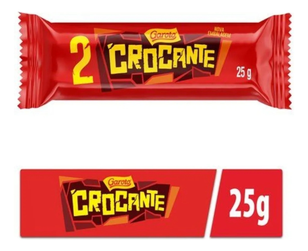 DISPLAY BOMBON GAROTO CROCANTE MANI 30 UNIDADES X 25G