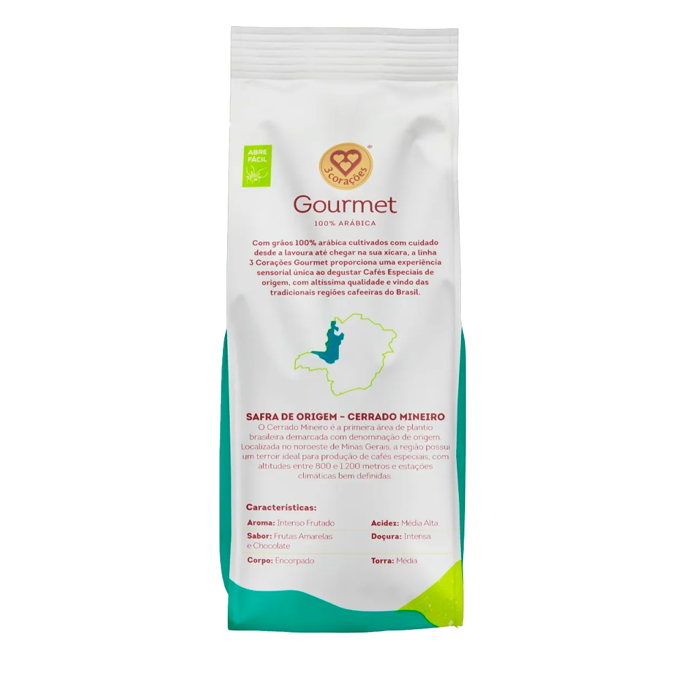 CAFÉ 3 CORAÇÕES GOURMET CERRADO MINEIRO - 250g