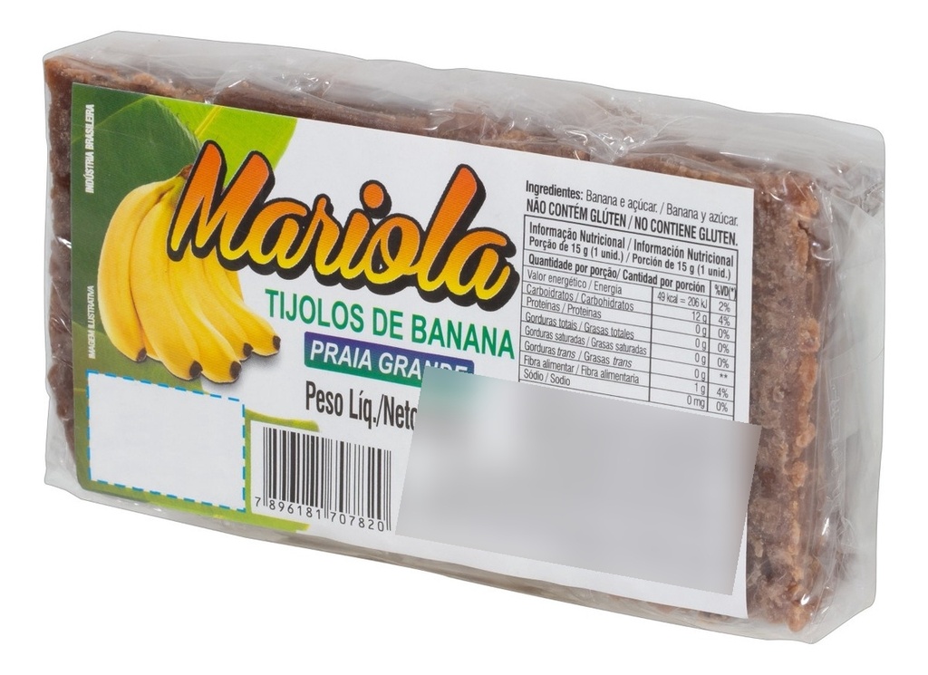 DULCE DE BANANA (MARIOLA) TIPO LADRILLITO 180G