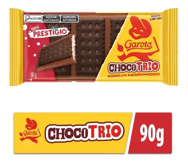 CHOCOLATE PRESTIGIO GAROTO CHOCOTRIO 90g