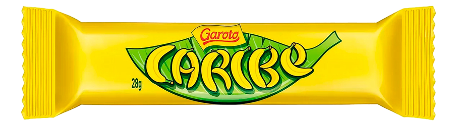 BARRITA CHOCOLATE CARIBE GAROTO - 28g