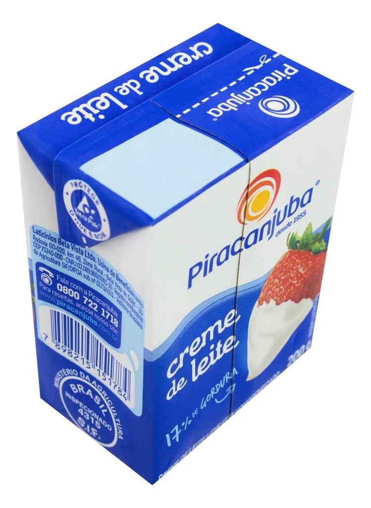 CREMA DE LECHE PIRACANJUBA 200G