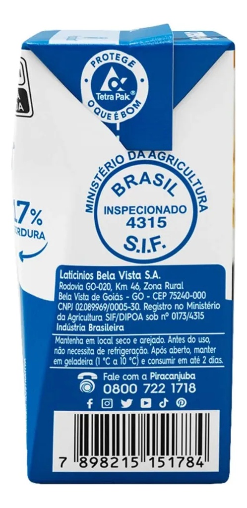 CREMA DE LECHE PIRACANJUBA 200G