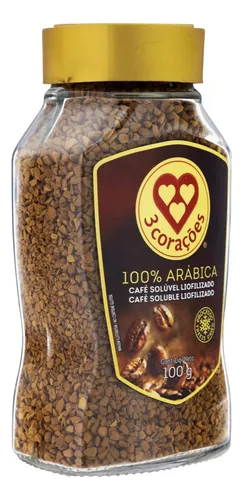 Café 3 Corações Soluble Liofilizado - 100g