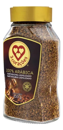 Café 3 Corações Soluble Liofilizado - 100g