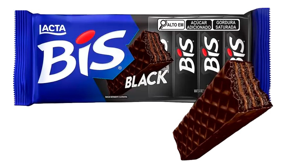 Bis Black 100,8g Waffer - Importado De Brasil