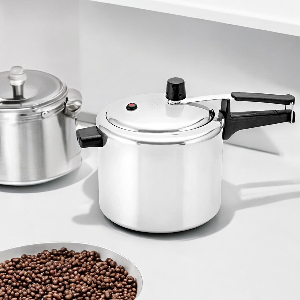 OLLA A PRESIÓN PANELUX CLASSIC DE ALUMINIO GRIS PULIDO 4,5LITROS