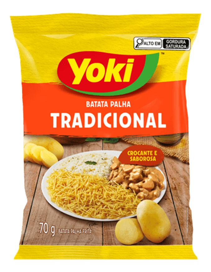 Papas Pay Tradicional Yoki 70g - Importado De Brasil
