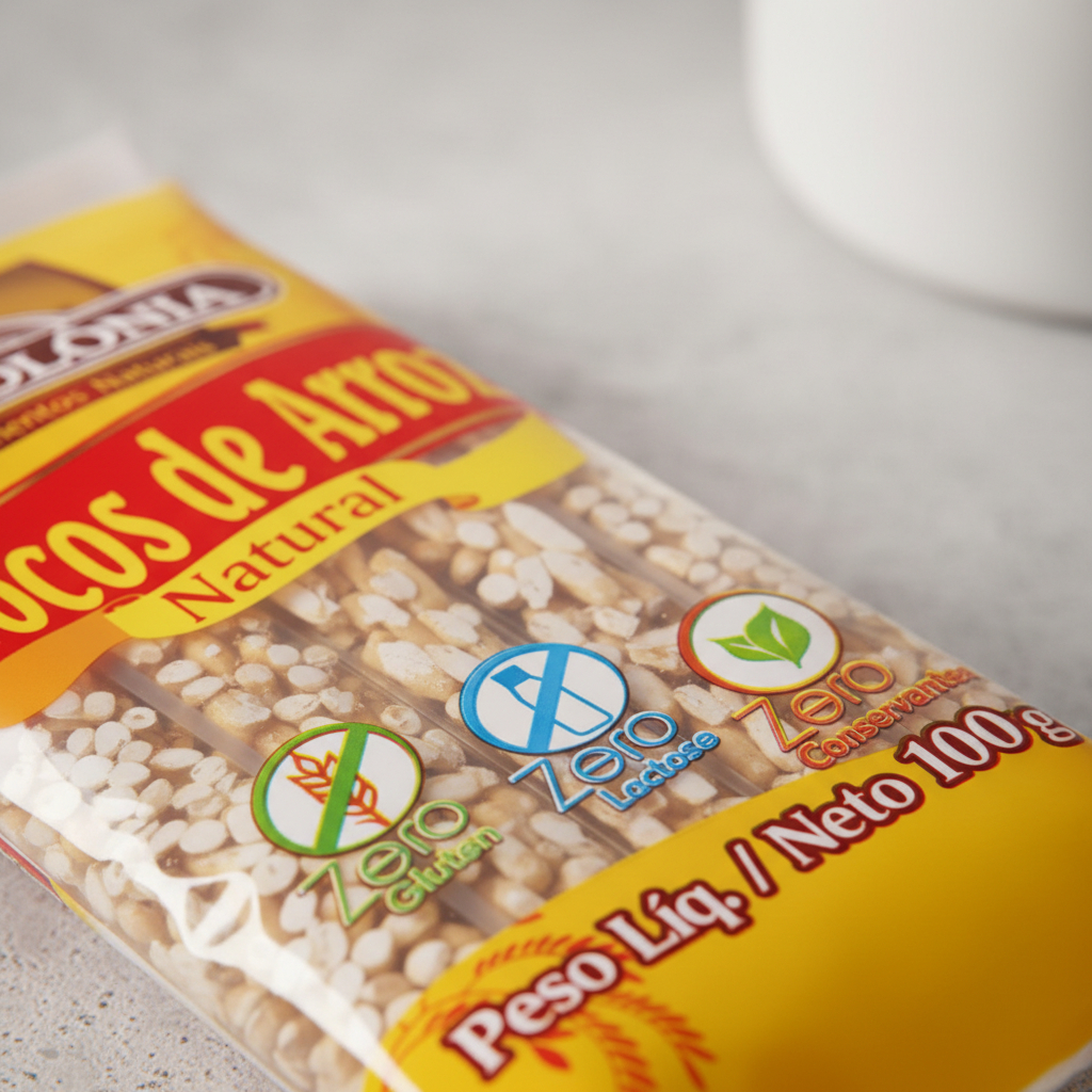 SNACK FLOCOS DE ARROZ DACOLONIA 100G