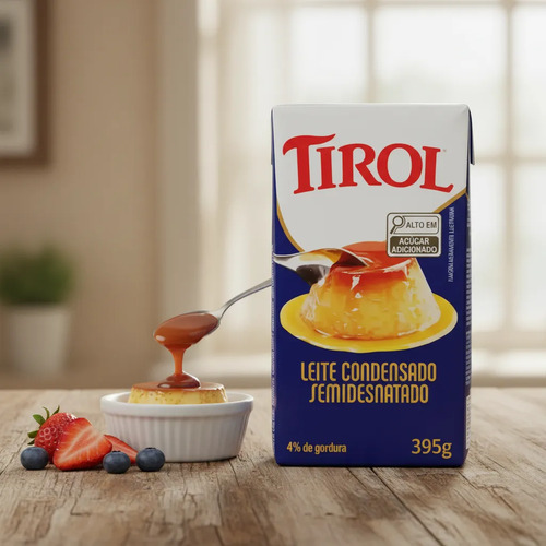 LECHE CONDENSADA TIROL SEMIDESNATADA 395G