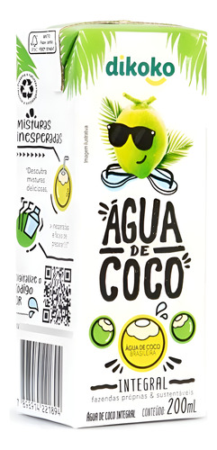 AGUA DE COCO INTEGRAL DIKOKO 200ML