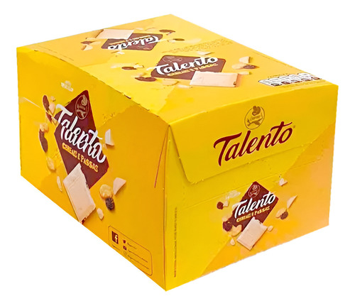 DISPLAY CHOCOLATE TALENTO CASTAÑA DE CAJÚ 85G X 12 UNIDADES