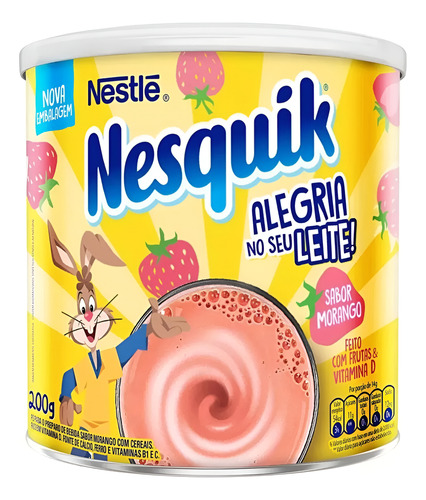 NESQUIK NESTLE SABOR FRUTILLA EN LATA 200G