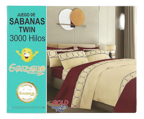 Juego De Sabanas Twin Size 1 Plaza Y Media 3000 Hilos