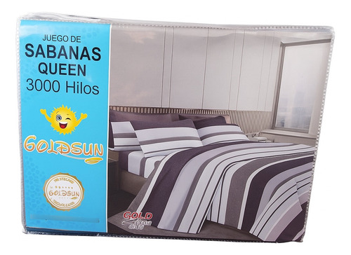 Juego De Sabanas Queen 2 Plazas Y Media 3000 Hilos   