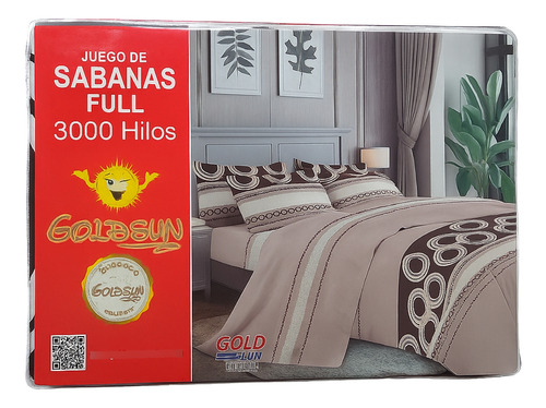 Juego de sabanas 2 plazas 3000 hilos Goldsun 