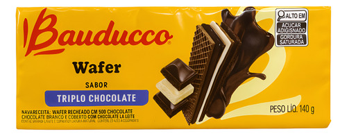 GALLETA  WAFER TRIPLE  CHOC. BAUDUCCO  140G