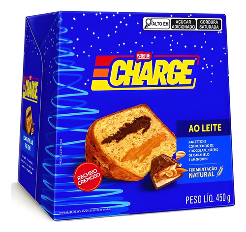 PAN DULCE PANETTONE SABOR CARAMELO Y MANI CHARGE 450G