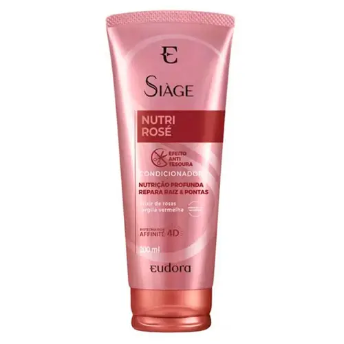 NUEVO! CONDICIONADOR EUDORA SIAGE NUTRI ROSE BISNAGA 200ML