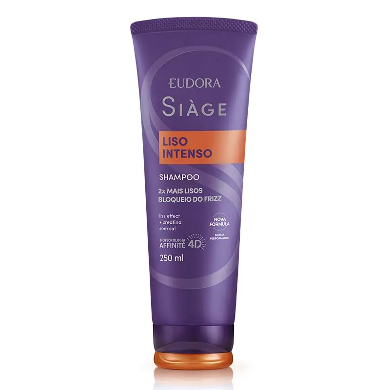NUEVO! SHAMPOO EUDORA SIAGE LISO INTENSO BISNAGA 250ML