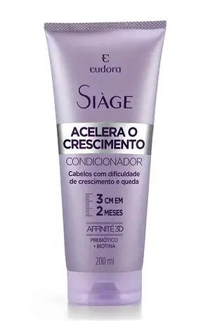 NUEVO! CONDICIONADOR EUDORA SIAGE ACELERA O CRESCIMENTO BISNAGA 200ML