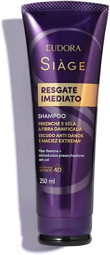 NUEVO! SHAMPOO EUDORA SIAGE RESGATE IMEDIATO BISNAGA 250ML