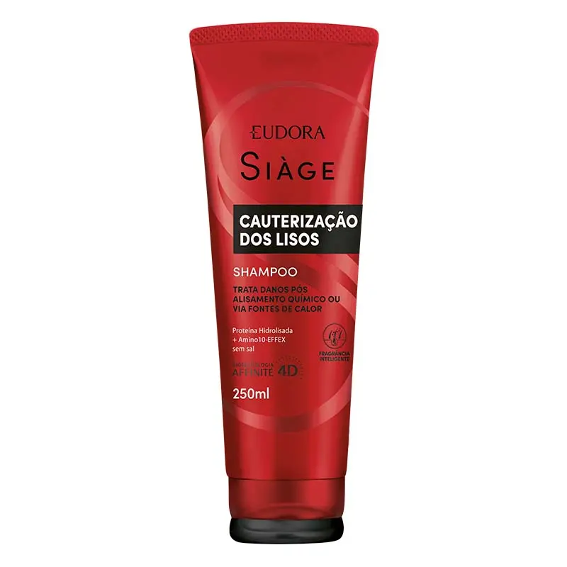 NUEVO! SHAMPOO EUDORA SIAGE CAUTERIZACAO DOS LISOS BISNAGA 250ML