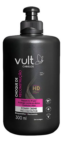 CREMA DE PEINAR VULT CHOQUE DE RECONSTRUCCIÓN 300ML