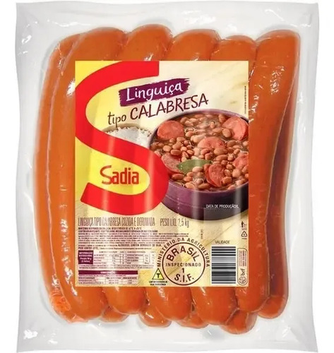 LINGUICA CALABRESA SADIA 2,5KG