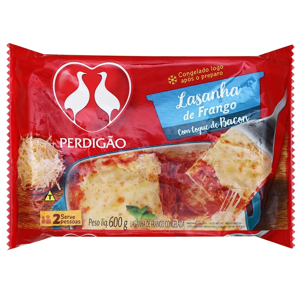 LASANA DE POLLO CON PANCETA PERDIGAO 600G