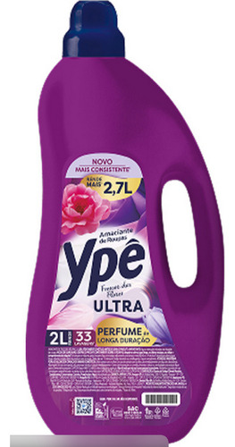 SUAVIZANTE DE TELAS ULTRA FRESCOR DE LAS FLORES YPE 2L