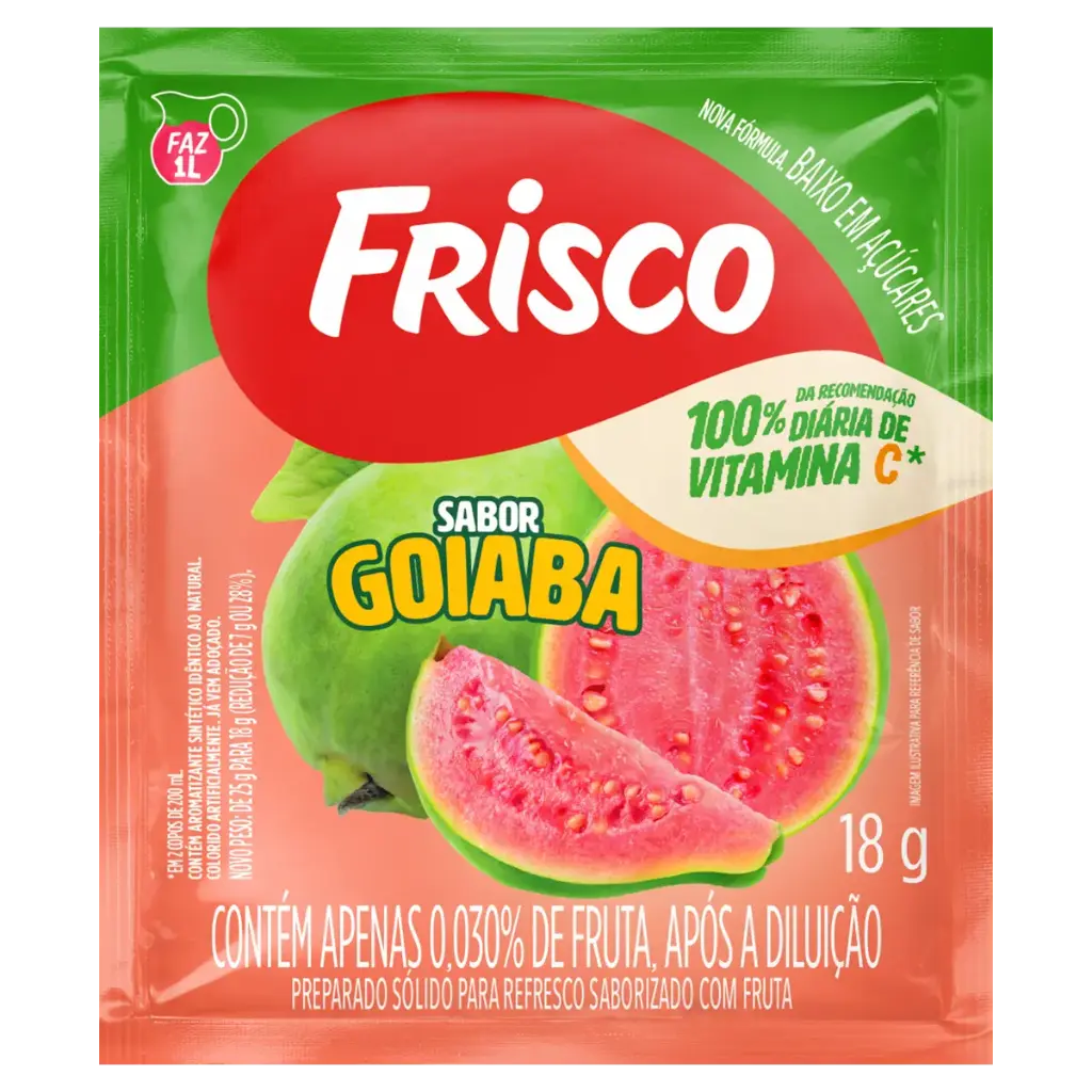 JUGO EN POLVO DE GUAYABA FRISCO 18G